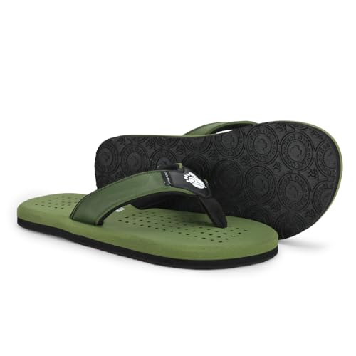 Image of Ortho + Rest Men's Flip Flops, Slippers For Men Daily Use | Soft Cushioned, Anti Skid, Lightweight Casual Chappal, Orthopedic Diabetic Comfortable Footwear, Breathable Cushion Flipflops