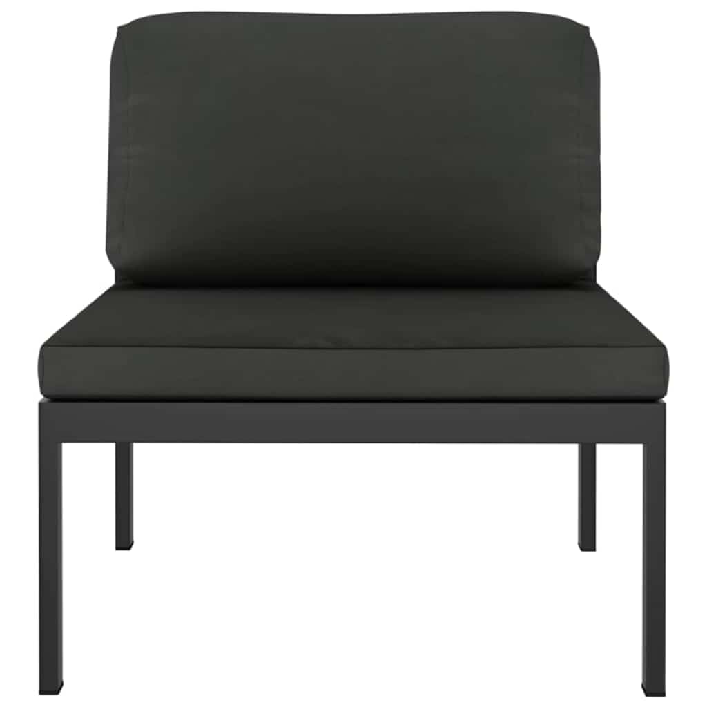 Modułowy aluminiowy zestaw ogrodowy z poduszkami antracyt 60 cm