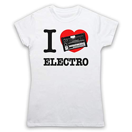 T-Shirt Electro Funk 808 motif imprimé durable haut coton femme retro