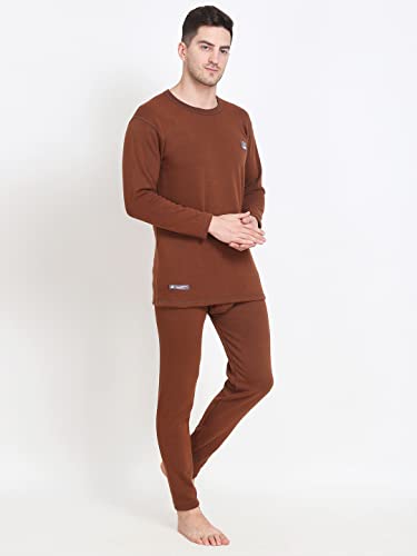 Image of Mens Thermal Basic Set for Winter wear (Upper+Lower)| Round Nack | Long Sleeve | Fit to Comfort | Extra Warm in Side Layer | Authentic Product | for Chilled Weather Thermal |