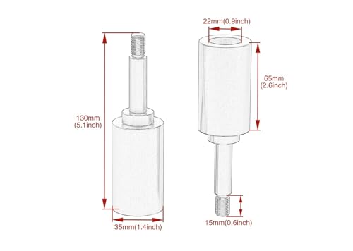 Barre kit d'elevation guidon moto Shadow Phantom 750 VT750C2B - 7