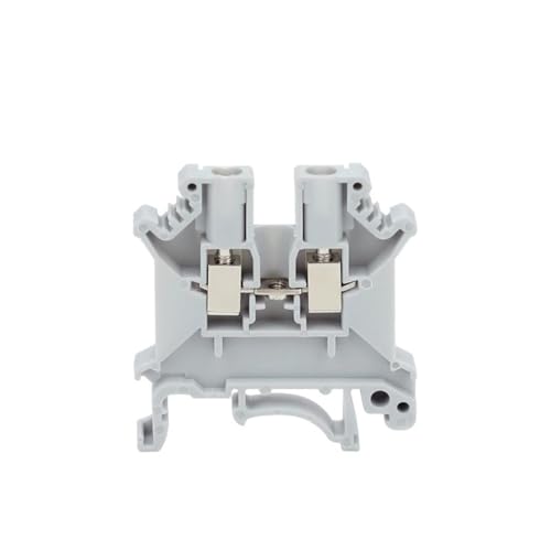 Bornier traversant à vis UK3N connecteur électrique rail DIN gris bloc jonction