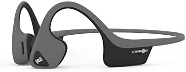 Aftershokz Air Bone Conduction Wireless Bluetooth Headphones with Reflective Strips, Slate Grey