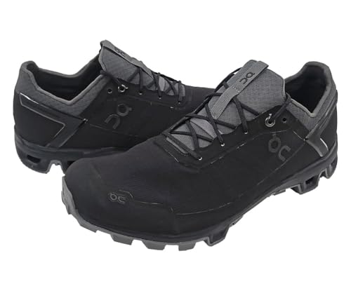 On Running Mens Cloudventure Peak Textile Synthetic Black Rock Trainers 7.5 US3