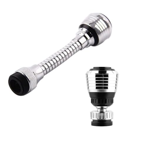 Ugello di prolunga for rubinetto a 2 modalità, diffusore d'acqua, miscelatore for, aeratore, adattatore for accessori da cucina, spruzzatore, filtro for gorgogliatore risparmio lingli(2 Mode-Short)