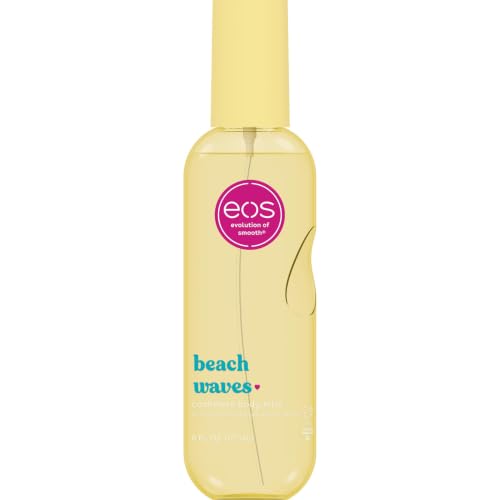 Image of eos Cashmere Body Mist, Beach Waves, Coconut & Ocean Breeze, Hair & Body Mist for Women, Body Spray, Moisturizing, Hyaluronic Acid, Long-Lasting Fragrance, Vegan, Cruelty-free, 6 fl oz
