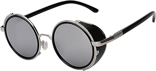 Image of OWL Steampunk Vintage Retro Round Circle Gothic Hippie Colored Plastic Frame Sunglasses Colored Lens