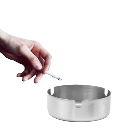 Cendrier en acier inoxydable anti-casse lot de 15 YXWYXWA pour table propre sans odeur