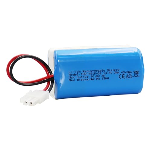 KBT Vacuum Replacement Battery 14.4V 3000mAh Large Capacity Compatible with ILIFE A4s, A4s Pro, A6, A7, A8, A9 Home Smart Vacuum Cleaner Robot