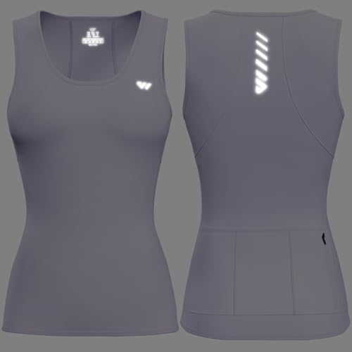 Image of Wulibike Sleeveless Cycling Jersey Women Running Shirts Vest bike top Summer Biking tank Basic Top With Pockets