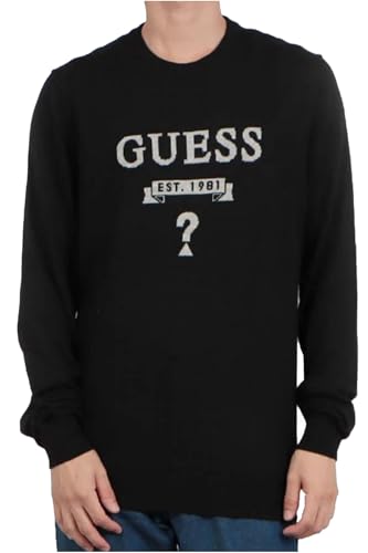 [ゲス] カジュアル HAMMOND CN LS LOGO BASIC SWTR メンズ JBLKのサムネイル