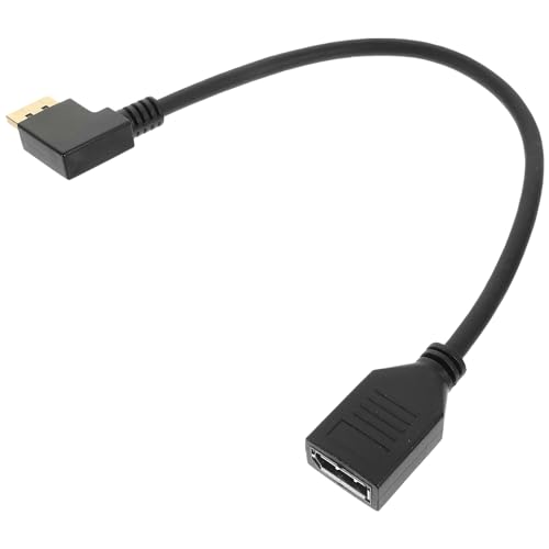 VICASKY Displayport Male to Female Extension Cable Right Angle Connector for Gaming Monitor Easy Installation Construction Compatible Pc and More