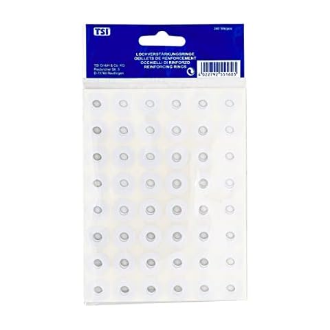 TSI 55160 Lochverstärkungsringe 240 Stück, Farbe weiß Cover