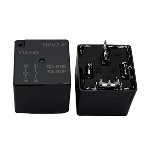 Relais HFV7-P-012-HST 70A 12V 4 broches en lot de 5 pièces pour circuit auto
