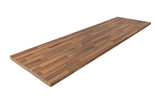 HOUSE OF WORKTOPS - Walnut Effect Laminate Kitchen Worktops: Matt Effect - Round Edge (3M x 600mm x 38mm)