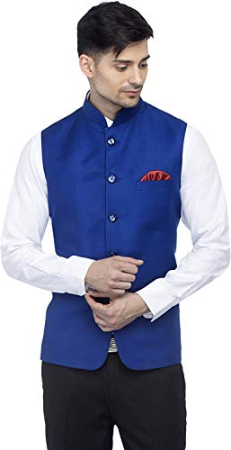 Image of Dhingra Men's Solid Nehru Jacket