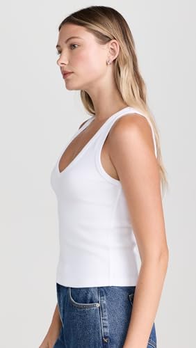 perfectwhitetee Women's V Neck Blondie Tank4