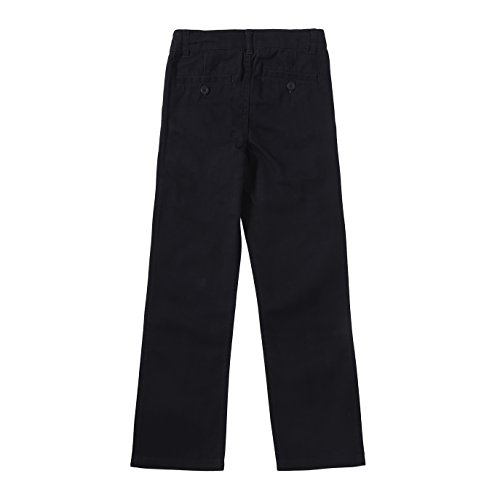 bienzoe boys school uniform pants kids adjustable waist cotton regular slacks