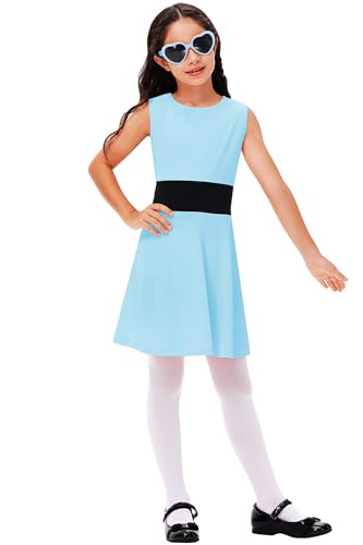 Deerose Girls Halloween Sleeveless Dress Lovely Cartoon Flare Dresses 5-14 Years2