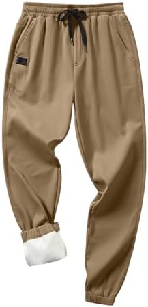 JMIERR Mens Casual Joggers Pants - Cotton Drawstring Chino Cargo Pants Hiking Outdoor Twill Track Jogging Sweatpants Pants