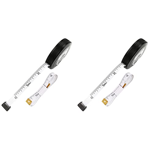 Set de 2 cintas métricas flexibles de alta precisión miniatura 1