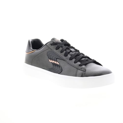 Skechers Women's Eden LX-Slight Shimmer Sneaker, Black/Rose Gold, 11