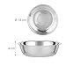Relaxdays Futterbar für kleine Hunde, 2 Näpfe V je 300 ml, erhöht, Bambus & Edelstahl, HBT: 6,5x31,5x15 cm, Natur/Silber, 1 Stück 10028859