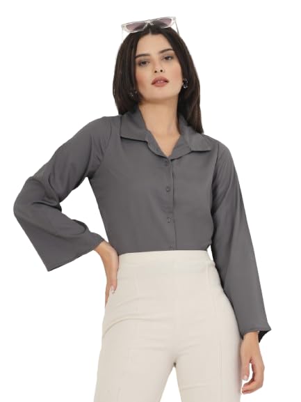 Image of Style Quotient Women Solid Regular Fit Shirt