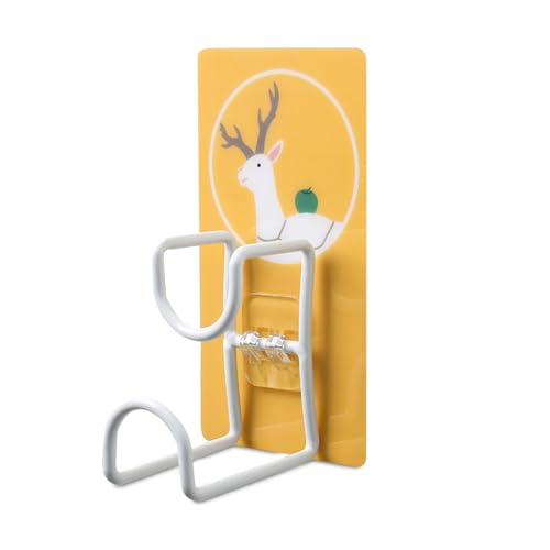 Zanthicia Wall Hook Washbasin Holder Save Space Double Layer Waterproof Storage Hanger Traceless Toilet Bathroom Kitchen, Animal 4