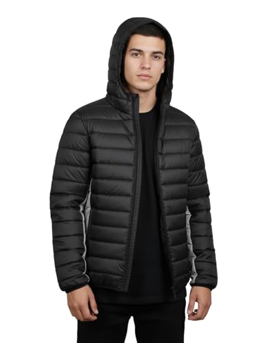 Image of FYLTR Mens Puffer Jacket|Contast Panel | Standard Length| Winter Jacket for Men | Jackets for Men Stylish | Jackets for Man | Perfect for Travel