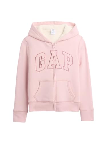 GAP Girls' Logo Sherpa Heritage Full Zip
