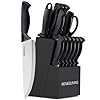 Knife-Set-14-Piece-Kitchen-Knives-Set-with-Block-German-High-Carbon-Stainless-Steel-Ergonomic-Non-Slip-Handles-BlackSilver Knife Set, 14-Piece Kitchen Knives Set with Block, German High Carbon Stainless Steel, Ergonomic Non-Slip Handles, BlackSilver