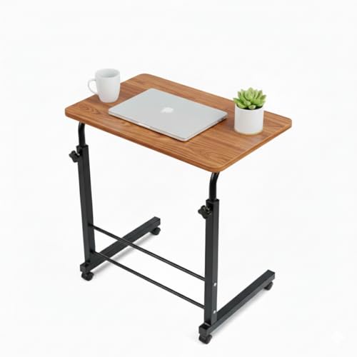 Image of AVZEEGO Multi-Purpose Sofa Side Height-Adjustable Laptop Table with Docking for Tablet, Study Table, Portable, Ideal for Work from Home, DIY Table, Easy to Assemble kids-adults
