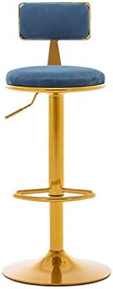 STRAW Adjustable Barstool, Industrial Swivel Barstool Chairs with High Back, Pub Kitchen Counter Height Stool, for Pub Coffee Home Dinning Kitchen (Color : Green)