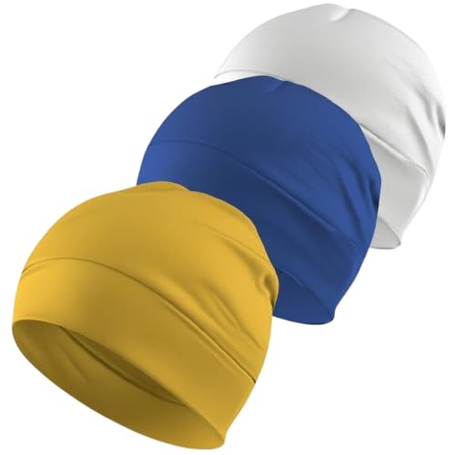 Image of SATKARTAR Cotton Lycra Beanie Skull Cap | Soft, Stretchable Sleep Hat & Helmet Liner | Ideal for Biking, Cycling & Sports - Unisex