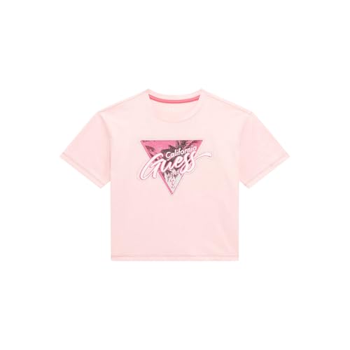 GUESS Girls' Eco Triangle Graphic T-Shirt