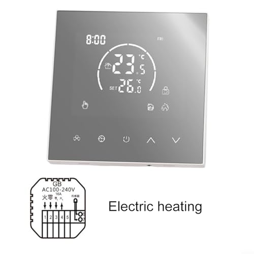 Thermostat mural intelligent connecté pour chauffage au sol électrique programmable