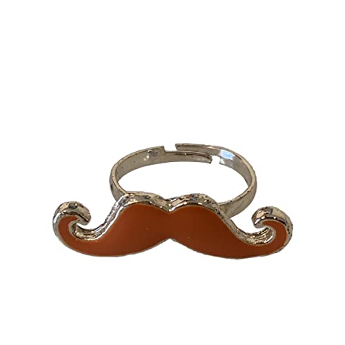 Moustache Bague Orange