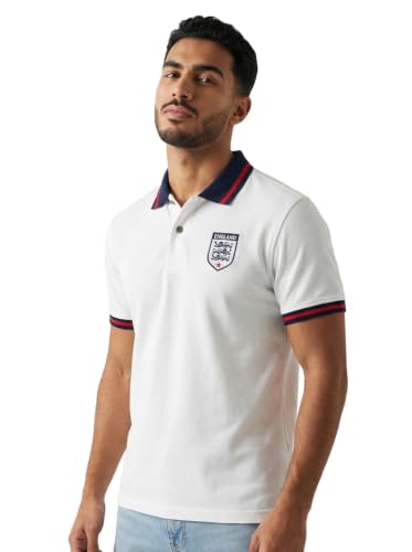 Polo blanco England | Transpirable, comodidad para todo el día miniatura 1