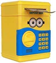 KidsToys zone Money Safe ATM Kids Piggy Savings Bank with Electronic Lock Piggy Bank ATM with Password,Piggy Bank for Kids(Color&Character May Vary from Illustrations)