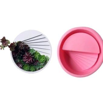 Lyba Silicone Round Planter Stairs Mould