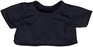 Navy Blue T-Shirt Outfit for 6–10 inch Plush Toys Teddy Bears Stuffed Animals Clothes Accessory Gift Kids Toddlers Baby