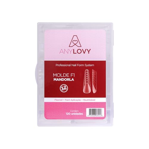 Molde F1 Mandorla Unhas De Gel Acrigel Anylovy 120 Und