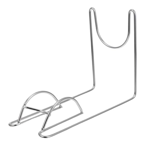 Healifty Metal Boot Organizer Display Stand for Women Footwear Iron Shoe Rack for Shops Malls and Retail Stores Space Efficient Vertical Design for Tall Boots