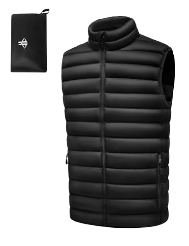 WHN Men's Lightweight Packable Puffer Vest Jacket