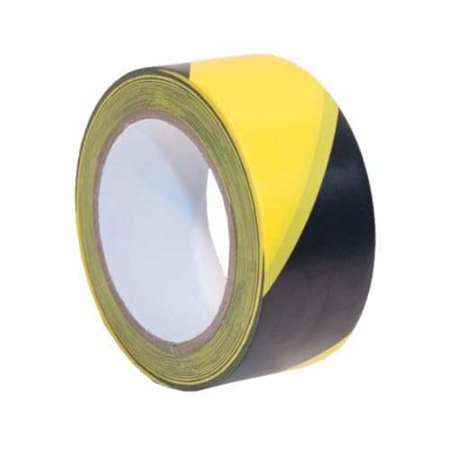 Fita Demarcação de Solo Zebrada (Amarela e Preta) 48x30 - Lacra Pack