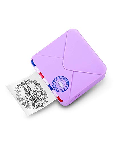 Memoqueen Impressora Bluetooth Phomemo M02S, Mini Impressora Térmica de Bolso Compatível com Ios E A