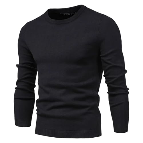 Men Dress Crew Neck Sweaters Slim Fit Lightweight Knitted Pullover Casual Fashion Lightweight Long Sleeve Sweater3