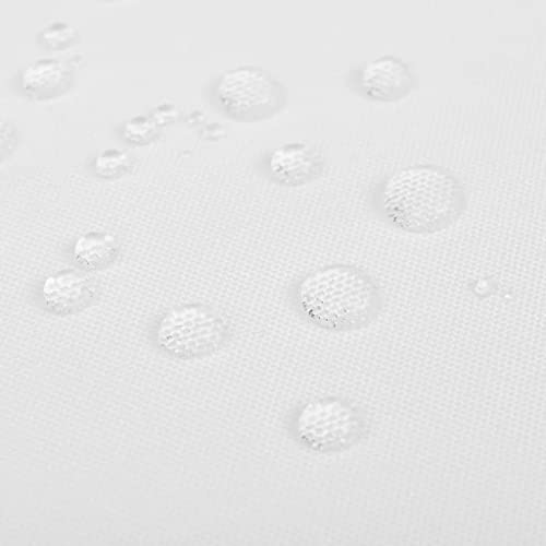 Nappes de table polyester blanc texturé 250x130 cm de réception - 4