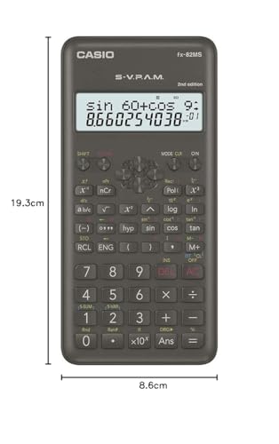 Casio FX-82MS 2nd Gen Non-Programmable Scientific Calculator, 240 Functions and 2-line Display (Image - 5)